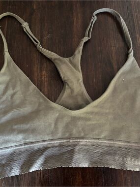 lululemon athletica olive green bra